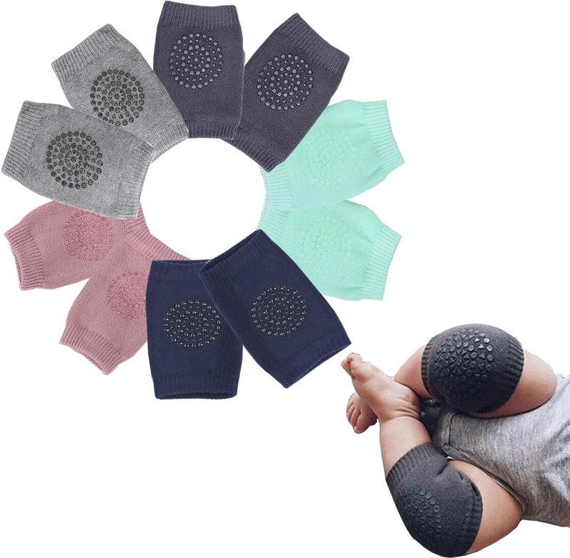 TFTSR Baby Knee Pads for Crawling (5 Pairs), Walking Protector Knee Pads For babies Toddler Kids Girls Boys 1-3 - Image 1